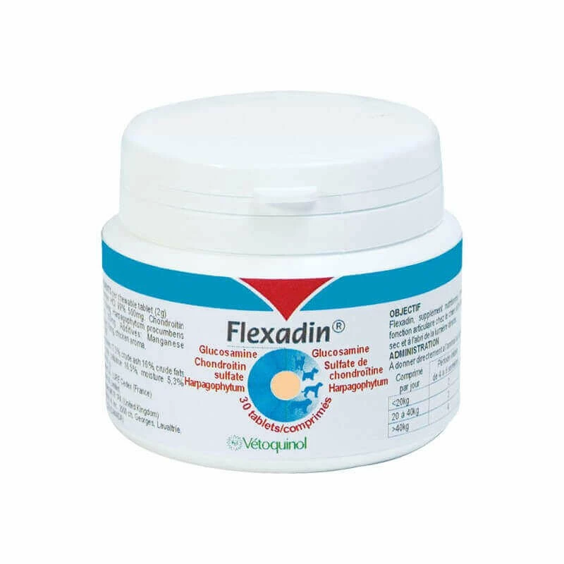 Vetoquinol Complément FLEXADIN Chien Et Chat 30 Cps. 2 Vetoquinol Complément FLEXADIN Chien Et Chat 30 Cps.