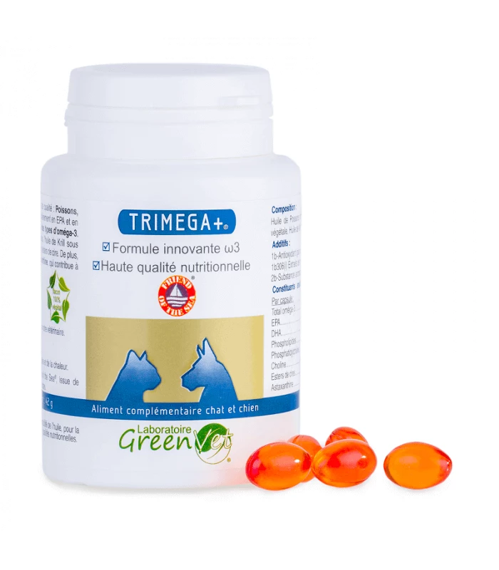 GREENVET Complément Trimega + Chien Et Chat 3 GREENVET Complément Trimega + Chien Et Chat