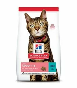HILL'S Pet Nutrition Croquettes ADULT LIGHT THON Chat Sac 1.5 Kg - Science Plan