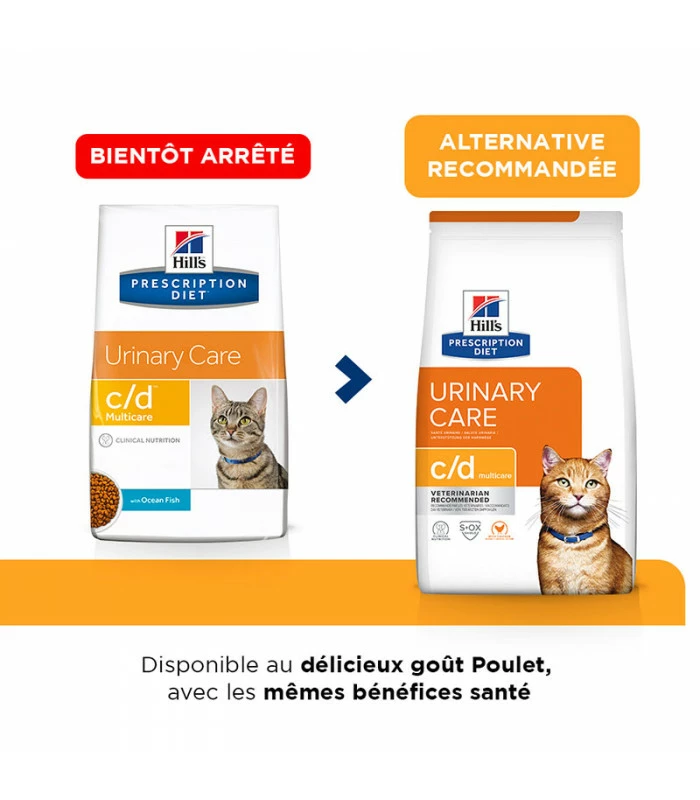HILL'S Pet Nutrition Croquettes C/D MULTICARE POISSON Chat Sac 5 Kg - Prescription Diet 4 HILL'S Pet Nutrition Croquettes C/D MULTICARE POISSON Chat Sac 5 Kg - Prescription Diet – Image 2