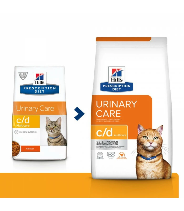 HILL'S Pet Nutrition Croquettes C/D MULTICARE POULET Chat Sac 3 Kg - Prescription Diet 4 HILL'S Pet Nutrition Croquettes C/D MULTICARE POULET Chat Sac 3 Kg - Prescription Diet – Image 2
