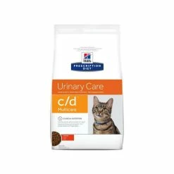 HILL'S Pet Nutrition Croquettes C/D MULTICARE POULET Chat Sac 5 Kg - Prescription Diet