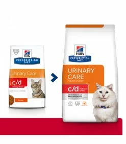 HILL'S Pet Nutrition Croquettes C/D URINARY STRESS POULET Chat Sac 4 Kg - Prescription Diet