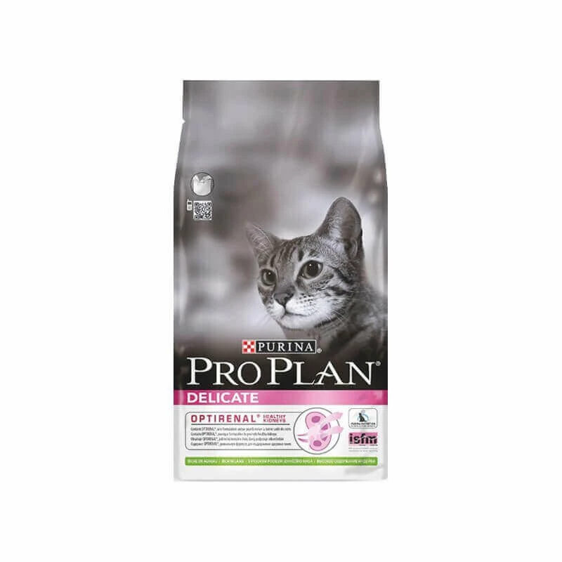 Purina Croquettes DELICATE OPTIRENAL AGNEAU Chat Sac 1.5 Kg - Pro Plan 3 Purina Croquettes DELICATE OPTIRENAL AGNEAU Chat Sac 1.5 Kg - Pro Plan