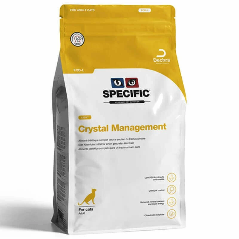 DECHRA Croquettes FCD-L CRYSTAL MANAGEMENT LIGHT Chat Sac 7 Kg - Specific 3 DECHRA Croquettes FCD-L CRYSTAL MANAGEMENT LIGHT Chat Sac 7 Kg - Specific
