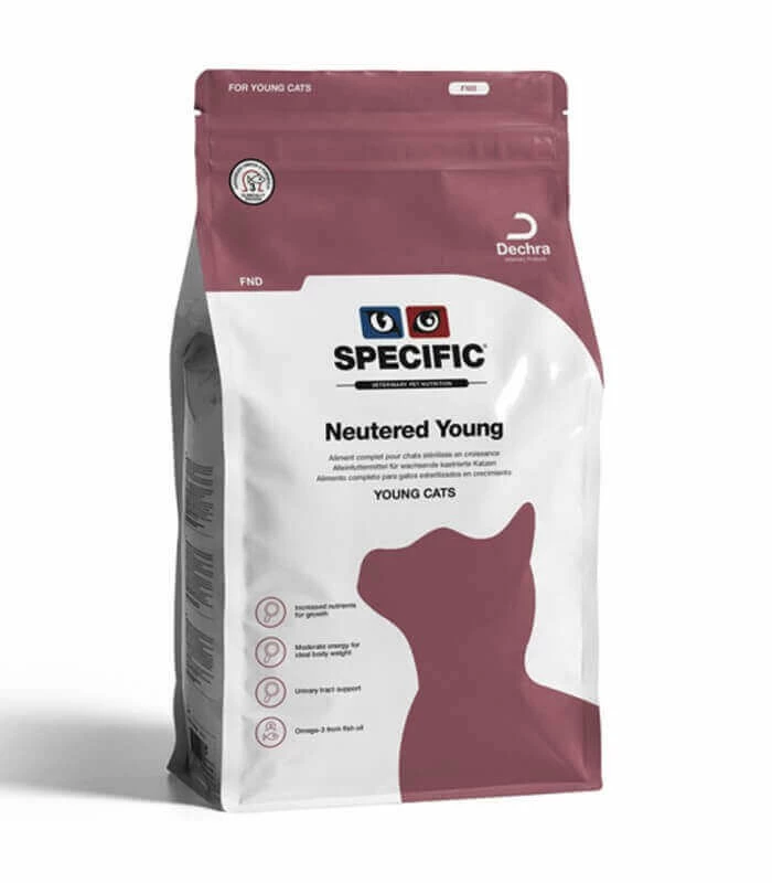 DECHRA Croquettes FND NEUTERED YOUNG Chaton Sac 400 G - Specific 3 DECHRA Croquettes FND NEUTERED YOUNG Chaton Sac 400 G - Specific