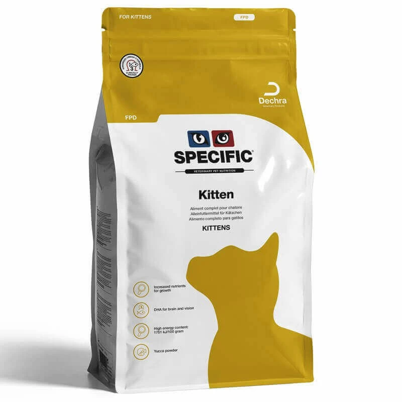DECHRA Croquettes FPD KITTEN Chaton Sac 2 Kg - Specific 3 DECHRA Croquettes FPD KITTEN Chaton Sac 2 Kg - Specific