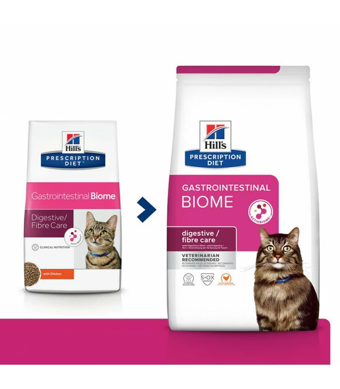 HILL'S Pet Nutrition Croquettes GASTROINTESTINAL BIOME POULET Chat Sac 3 Kg - Prescription Diet 4 HILL'S Pet Nutrition Croquettes GASTROINTESTINAL BIOME POULET Chat Sac 3 Kg - Prescription Diet – Image 2