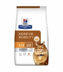 HILL'S Pet Nutrition Croquettes K/D J/D KIDNEY + MOBILITY POULET Chat Sac 3 Kg - Prescription Diet