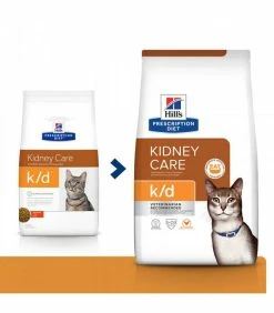 HILL'S Pet Nutrition Croquettes K/D KIDNEY POULET Chat Sac 400 G - Prescription Diet