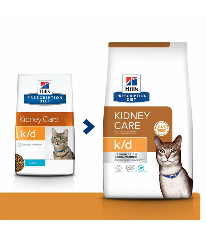 HILL'S Pet Nutrition Croquettes K/D KIDNEY THON Chat Sac 1.5 Kg - Prescription Diet 3 HILL'S Pet Nutrition Croquettes K/D KIDNEY THON Chat Sac 1.5 Kg - Prescription Diet