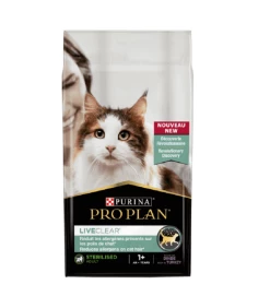 Purina Croquettes LIVECLEAR ADULT DINDE Chat 1.4 Kg - Pro Plan