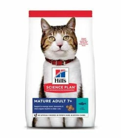HILL'S Pet Nutrition Croquettes MATURE ADULT 7+ THON Chat Sac 1.5 Kg - Science Plan