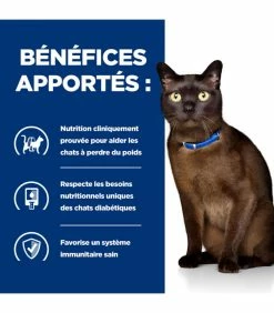 HILL'S Pet Nutrition Croquettes M/D DIABETES POULET Chat Sac 1.5 Kg - Prescription Diet -alimentation chats boutique croquettes md diabetes poulet chat sac 1 5 kg prescription diet 4
