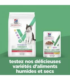 HILL'S Pet Nutrition Croquettes Feline Multi-Benefit + Weight Poulet Chat Sac 14 Kg - Vet Essentials -alimentation chats boutique croquettes neutered young adult poulet chat sac 14 kg vetessentials 24