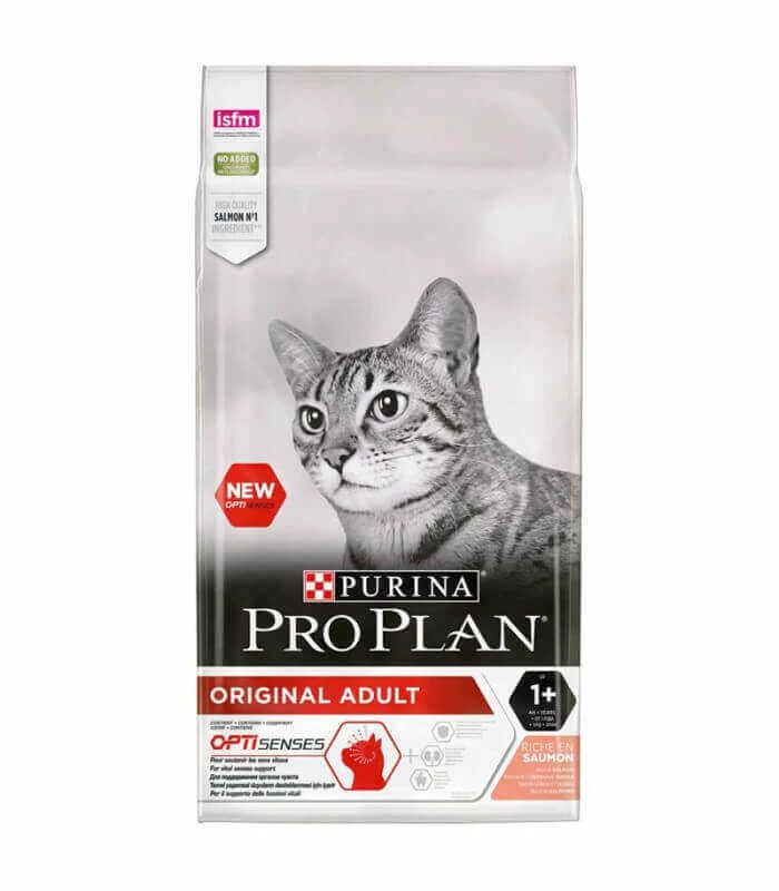 Purina Croquettes ORIGINAL ADULT OPTISENSES SAUMON Chat Sac 1,5 Kg - Pro Plan 3 Purina Croquettes ORIGINAL ADULT OPTISENSES SAUMON Chat Sac 1,5 Kg - Pro Plan