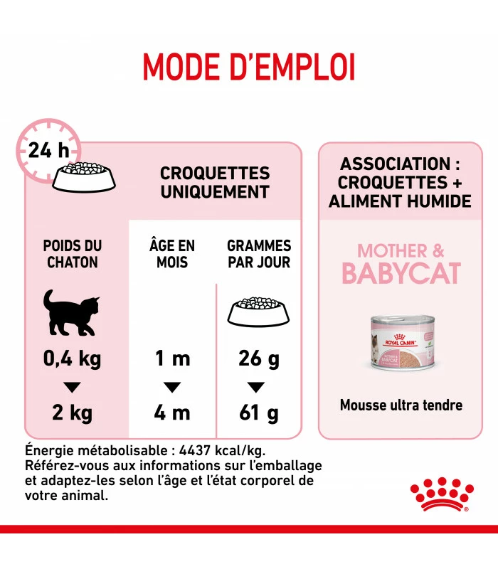 ROYAL CANIN Croquettes Cat Mother And Babycat Chat Sac 4 Kg - Veterinary Care Nutrition 8 ROYAL CANIN Croquettes Cat Mother And Babycat Chat Sac 4 Kg - Veterinary Care Nutrition – Image 6