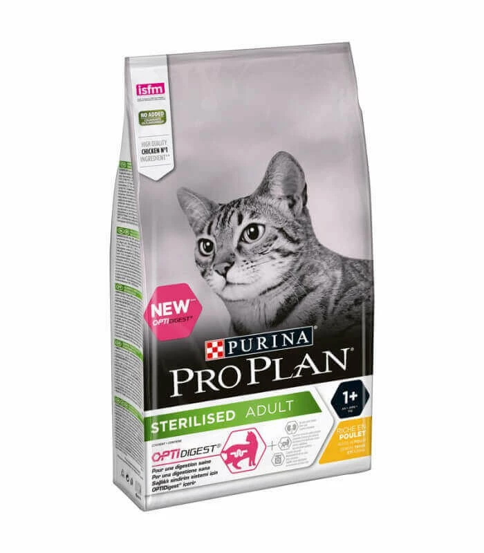 Purina Croquettes STERILISED ADULT OPTIDIGEST POULET Chat Sac 10 Kg - Pro Plan 3 Purina Croquettes STERILISED ADULT OPTIDIGEST POULET Chat Sac 10 Kg - Pro Plan