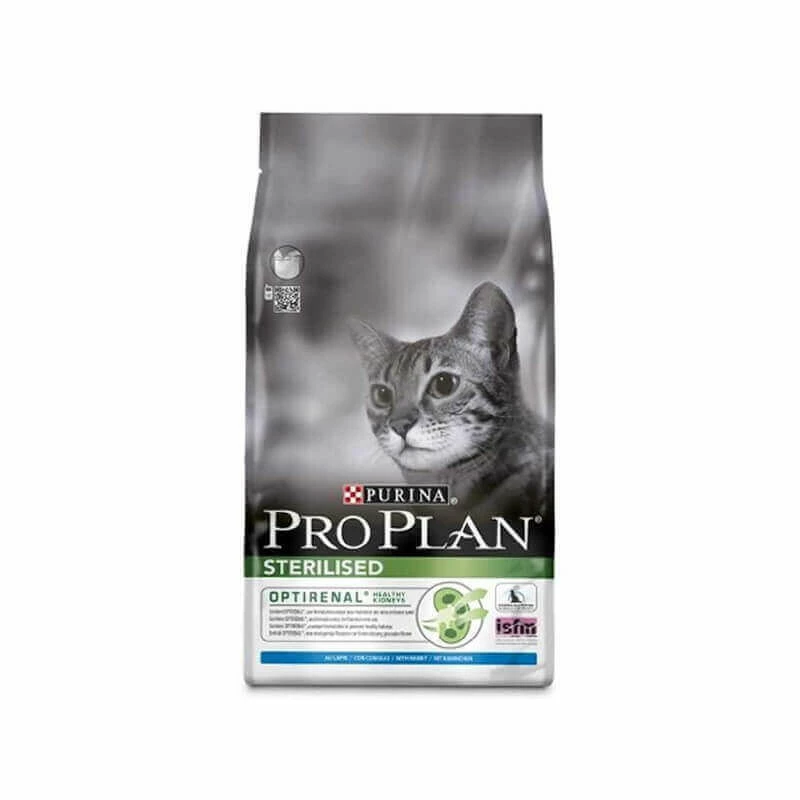 Purina Croquettes STERILISED OPTIRENAL LAPIN Chat Sac 3 Kg - Pro Plan 3 Purina Croquettes STERILISED OPTIRENAL LAPIN Chat Sac 3 Kg - Pro Plan
