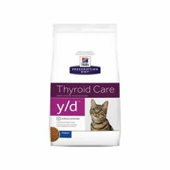 HILL'S Pet Nutrition Croquettes Y/D THYROID POULET Chat Sac 1.5 Kg - Prescription Diet