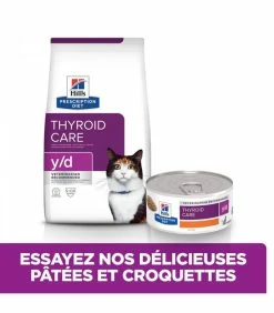 HILL'S Pet Nutrition Croquettes Y/D THYROID POULET Chat Sac 1.5 Kg - Prescription Diet 16 HILL'S Pet Nutrition Croquettes Y/D THYROID POULET Chat Sac 1.5 Kg - Prescription Diet -alimentation chats boutique croquettes yd thyroid poulet chat sac 15 kg prescription diet 4