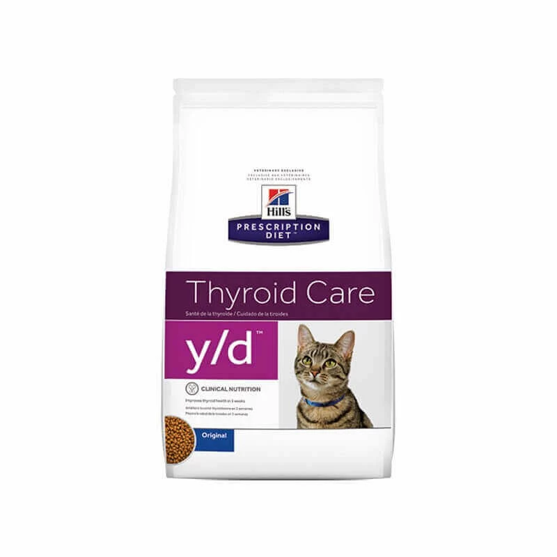 HILL'S Pet Nutrition Croquettes Y/D THYROID POULET Chat Sac 1.5 Kg - Prescription Diet 3 HILL'S Pet Nutrition Croquettes Y/D THYROID POULET Chat Sac 1.5 Kg - Prescription Diet