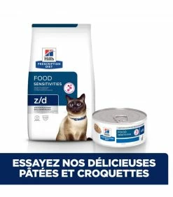 HILL'S Pet Nutrition Croquettes Z/D FOOD SENSITIVITIES Chat Sac 3 Kg - Prescription Diet -alimentation chats boutique croquettes zd food sensitivities chat sac 3 kg prescription diet 3