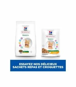 HILL'S Pet Nutrition Pâtée KITTEN GROWTH POULET Chat 12x85g - Vet Essentials -alimentation chats boutique kitten growth poulet chat 12x85g vet essentials 2