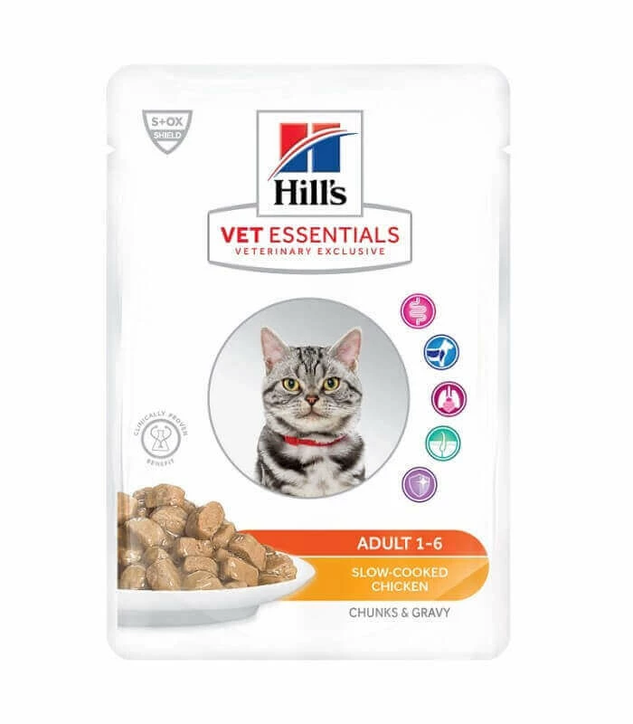 HILL'S Pet Nutrition Pâtée ADULT POULET Chat 12x85g - Vet Essentials 3 HILL'S Pet Nutrition Pâtée ADULT POULET Chat 12x85g - Vet Essentials