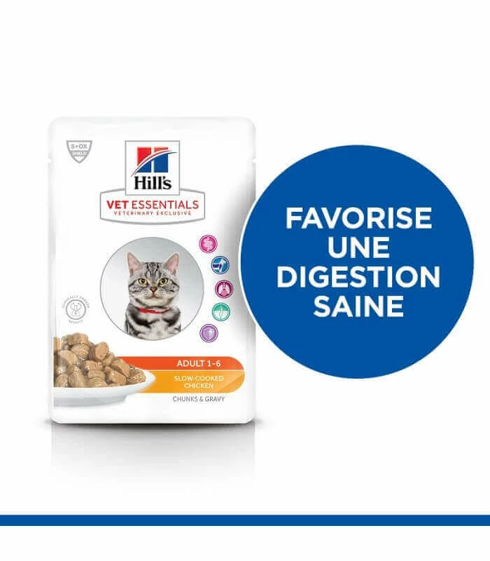 HILL'S Pet Nutrition Pâtée ADULT POULET Chat 12x85g - Vet Essentials 4 HILL'S Pet Nutrition Pâtée ADULT POULET Chat 12x85g - Vet Essentials – Image 2