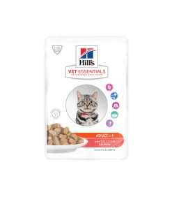 HILL'S Pet Nutrition Pâtée ADULT POULET & SAUMON MULTIPACK Chat 12x85g - Vet Essentials -alimentation chats boutique patee adult poulet saumon multipack chat 12x85g vetessentials 2
