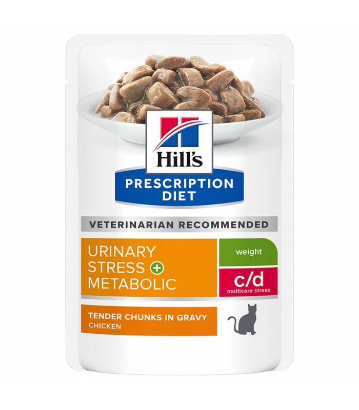 HILL'S Pet Nutrition Pâtée C/D URINARY STRESS MULTICARE + METABOLIC Chat 12x85g - Prescription Diet 5 HILL'S Pet Nutrition Pâtée C/D URINARY STRESS MULTICARE + METABOLIC Chat 12x85g - Prescription Diet – Image 3