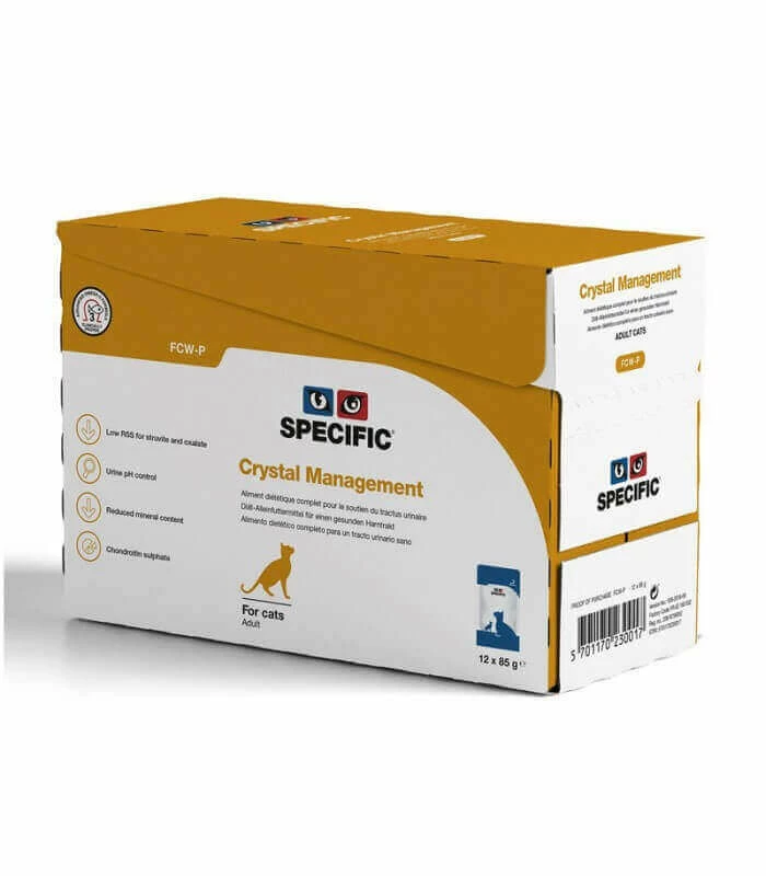 DECHRA Pâtée FCW-P CRYSTAL MANAGEMENT Chat 12x85g - Specific 3 DECHRA Pâtée FCW-P CRYSTAL MANAGEMENT Chat 12x85g - Specific