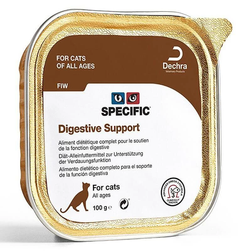 DECHRA Pâtée FIW DIGESTIVE SUPPORT Chat 7x100g - Specific 3 DECHRA Pâtée FIW DIGESTIVE SUPPORT Chat 7x100g - Specific