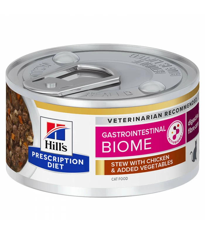 HILL'S Pet Nutrition Pâtée GASTROINTESTINAL BIOME MIJOTE POULET & LEGUMES Chat 24x82g - Prescription Diet 5 HILL'S Pet Nutrition Pâtée GASTROINTESTINAL BIOME MIJOTE POULET & LEGUMES Chat 24x82g - Prescription Diet – Image 3