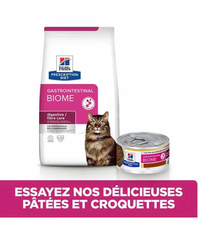 HILL'S Pet Nutrition Pâtée GASTROINTESTINAL BIOME MIJOTE POULET & LEGUMES Chat 24x82g - Prescription Diet 7 HILL'S Pet Nutrition Pâtée GASTROINTESTINAL BIOME MIJOTE POULET & LEGUMES Chat 24x82g - Prescription Diet – Image 5