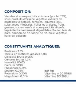 HILL'S Pet Nutrition Pâtée GASTROINTESTINAL BIOME MIJOTE POULET & LEGUMES Chat 24x82g - Prescription Diet 21 HILL'S Pet Nutrition Pâtée GASTROINTESTINAL BIOME MIJOTE POULET & LEGUMES Chat 24x82g - Prescription Diet -alimentation chats boutique patee gastrointestinal biome mijote poulet legumes chat 24x82g prescription diet 9
