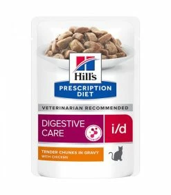HILL'S Pet Nutrition Pâtée I/D DIGESTIVE POULET Chat Et Chaton 12x85g - Prescription Diet -alimentation chats boutique patee id digestive poulet chat et chaton 12x85g prescription diet 2