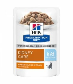 HILL'S Pet Nutrition Pâtée K/D KIDNEY EARLY STAGE POULET Chat 12x85g - Prescription Diet -alimentation chats boutique patee kd kidney early stage poulet chat 12x85g prescription diet 2