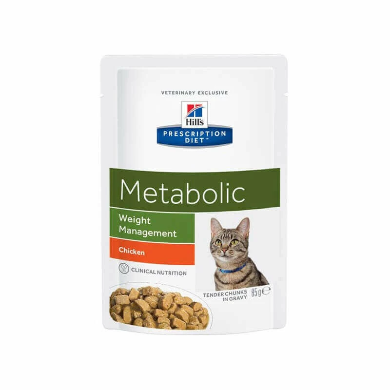 HILL'S Pet Nutrition Pâtée METABOLIC POULET Chat 12x85g - Prescription Diet 3 HILL'S Pet Nutrition Pâtée METABOLIC POULET Chat 12x85g - Prescription Diet