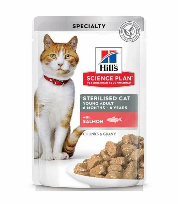 HILL'S Pet Nutrition Pâtée STERILISED YOUNG ADULT PACK MIXTE Chat 12x85g - Science Plan 4 HILL'S Pet Nutrition Pâtée STERILISED YOUNG ADULT PACK MIXTE Chat 12x85g - Science Plan – Image 2
