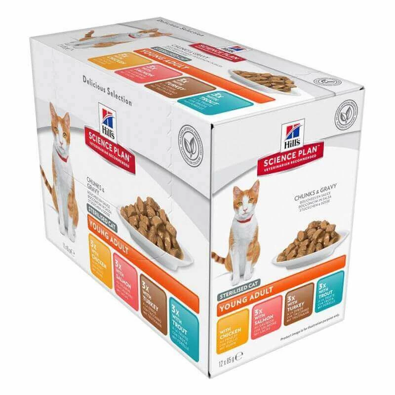 HILL'S Pet Nutrition Pâtée STERILISED YOUNG ADULT PACK MIXTE Chat 12x85g - Science Plan 11 HILL'S Pet Nutrition Pâtée STERILISED YOUNG ADULT PACK MIXTE Chat 12x85g - Science Plan – Image 9